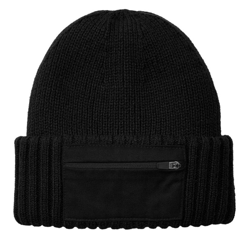 Beechfield Unisex Adult Striped Beanie / Black